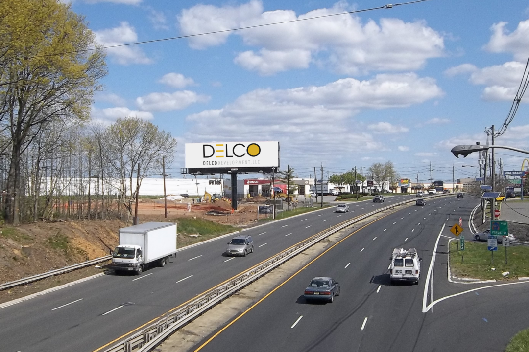 Billboard with clouds